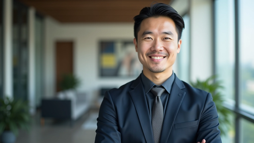 Real estate agent showing apartment to young couple, modern bright apartment interior with large windows, city view, professional setting